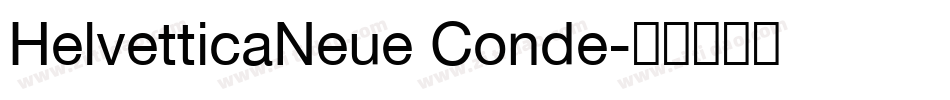 HelvetticaNeue Conde字体转换